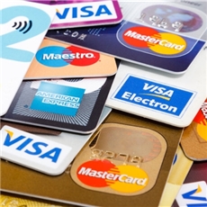 شارژ کارت های اعتباری " ویزا " و " مستر " و " آمریکن اکسپرس " متصل به حساب بانکی